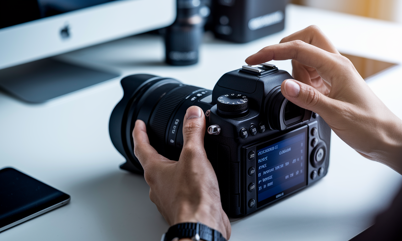 Custom function buttons on camera for quick access settings