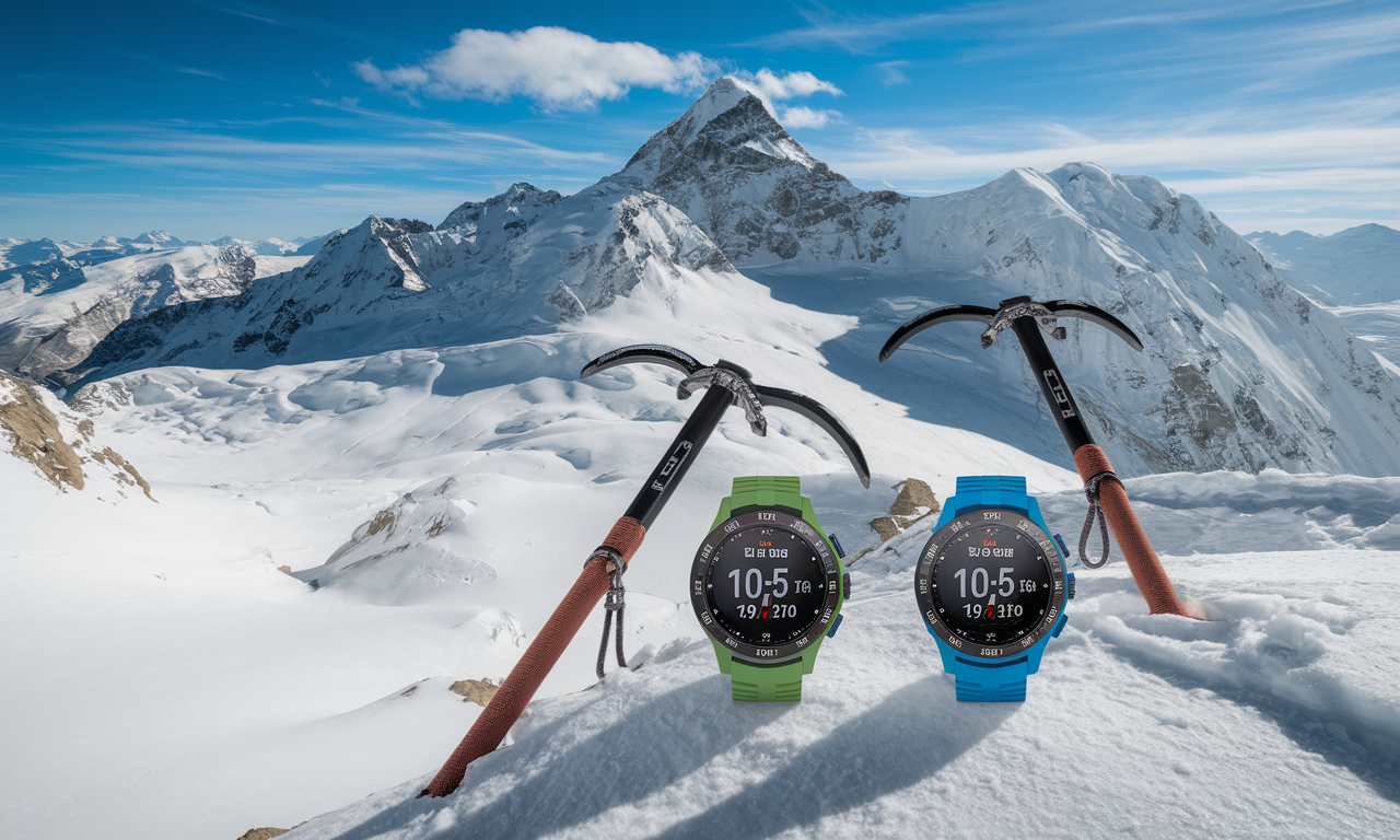 Garmin Fenix 7X and Suunto 9 Peak Pro GPS watches tested in extreme mountain conditions